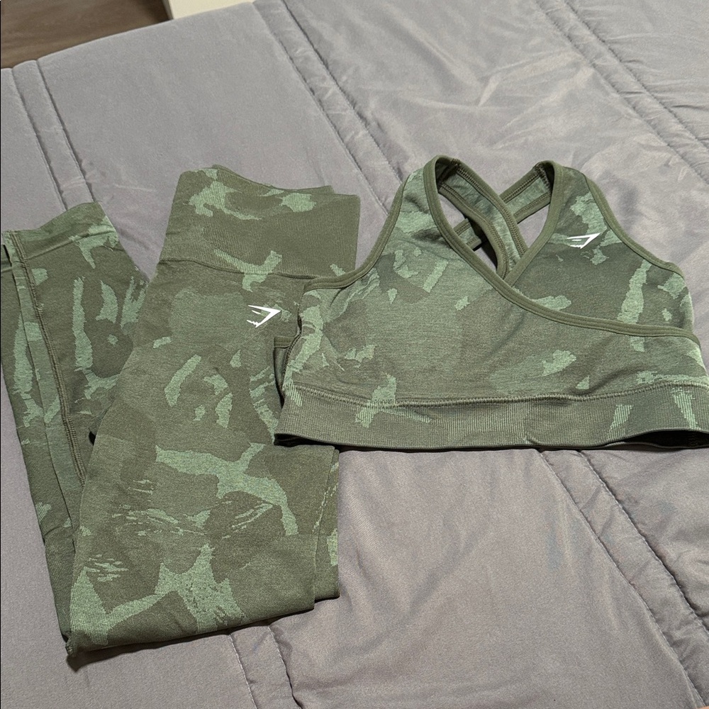 Gymshark Green Camo Set